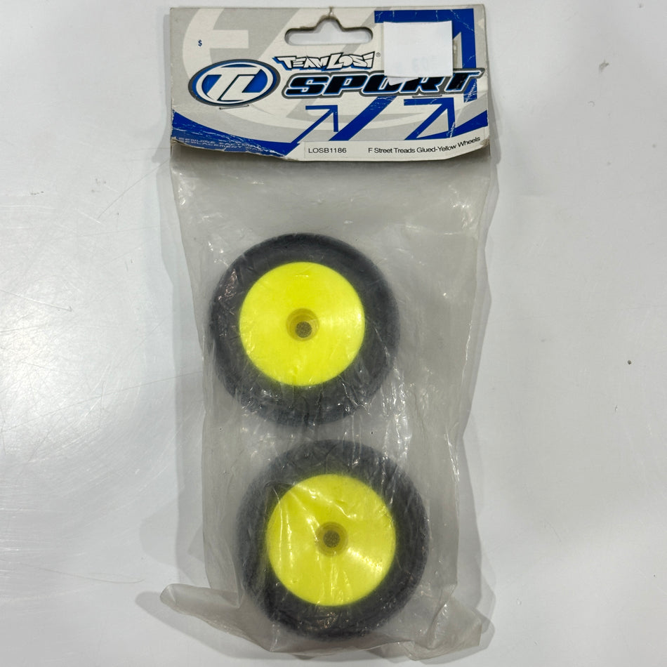 LOSI LOSB1186 Mini T Street Trends Yellow Wheels Front [Clearance Stock]
