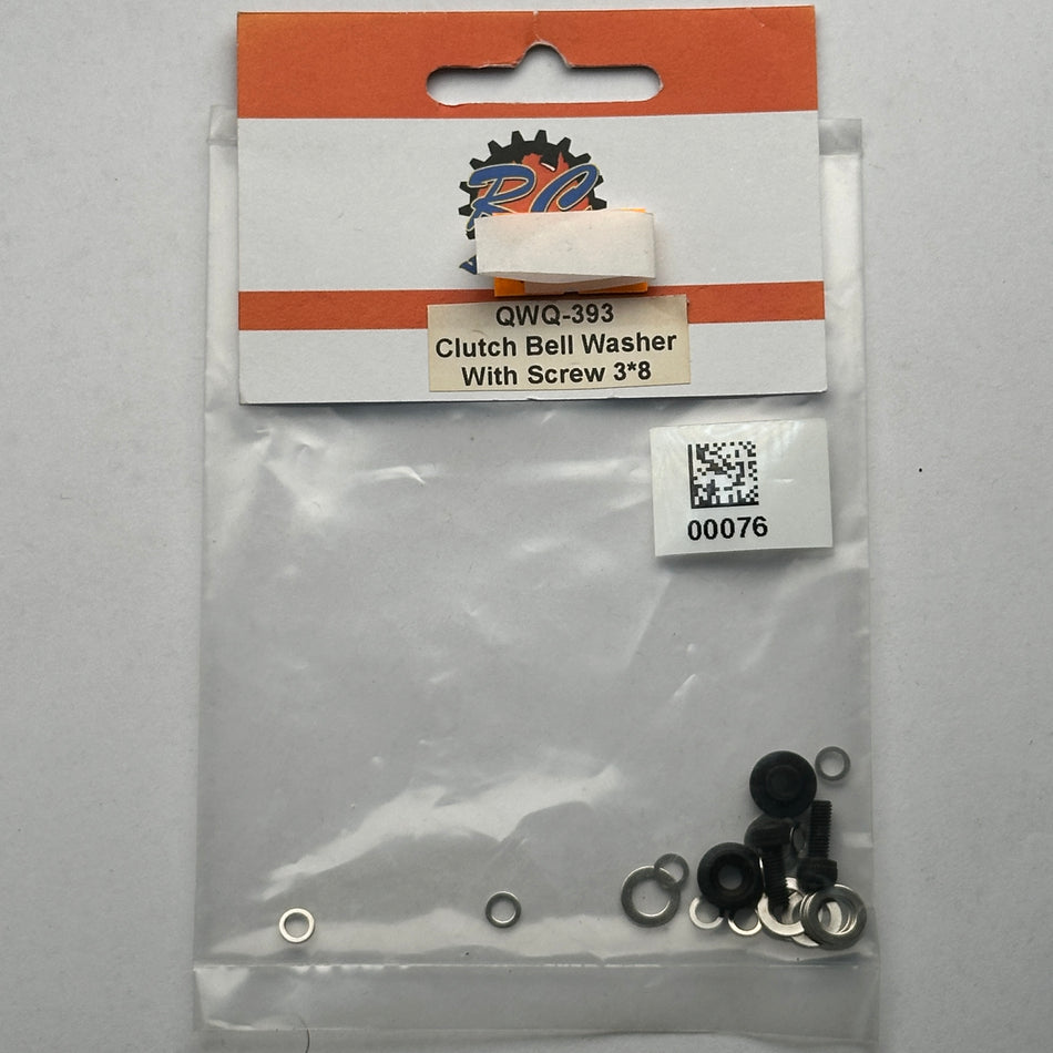 RC Clutch Bell Washer With Screw 3x8 QWQ-393 [Scratch & Dent]