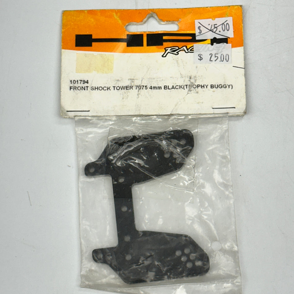 HPI Front Shock Tower 7075 4mm Black (Trophy Buggy) 101794 [Scratch & Dent]