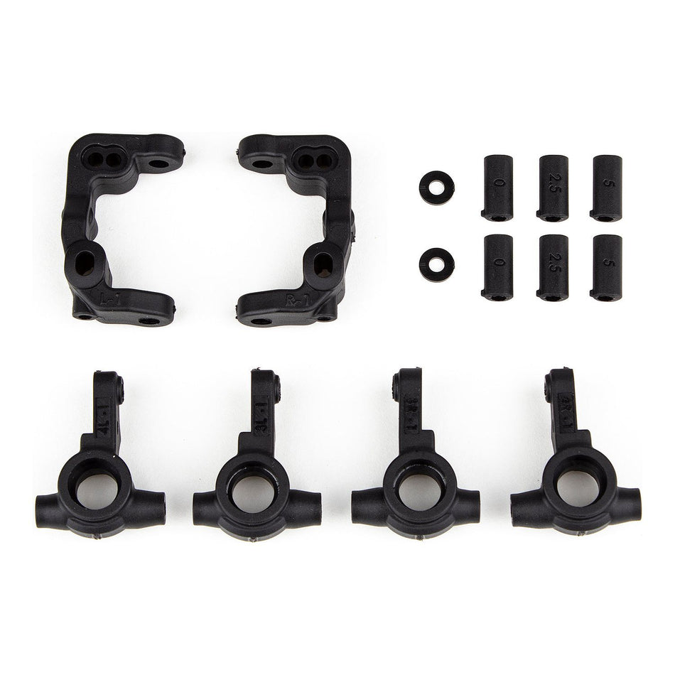 Team Associated RC10B6.4 -1mm Scrub Caster and Steering Blocks 91901
