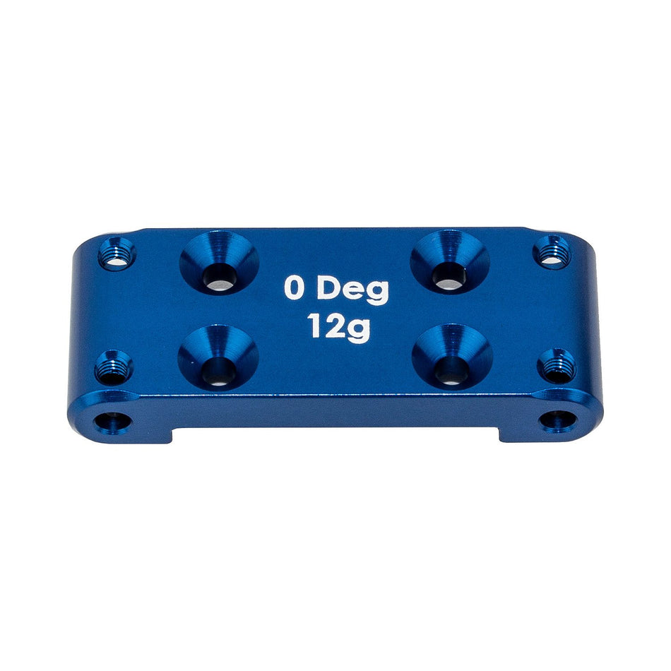 Team Associated RC10B6.4 FT Front Bulkhead, 0 Deg. Blue Aluminum 91987