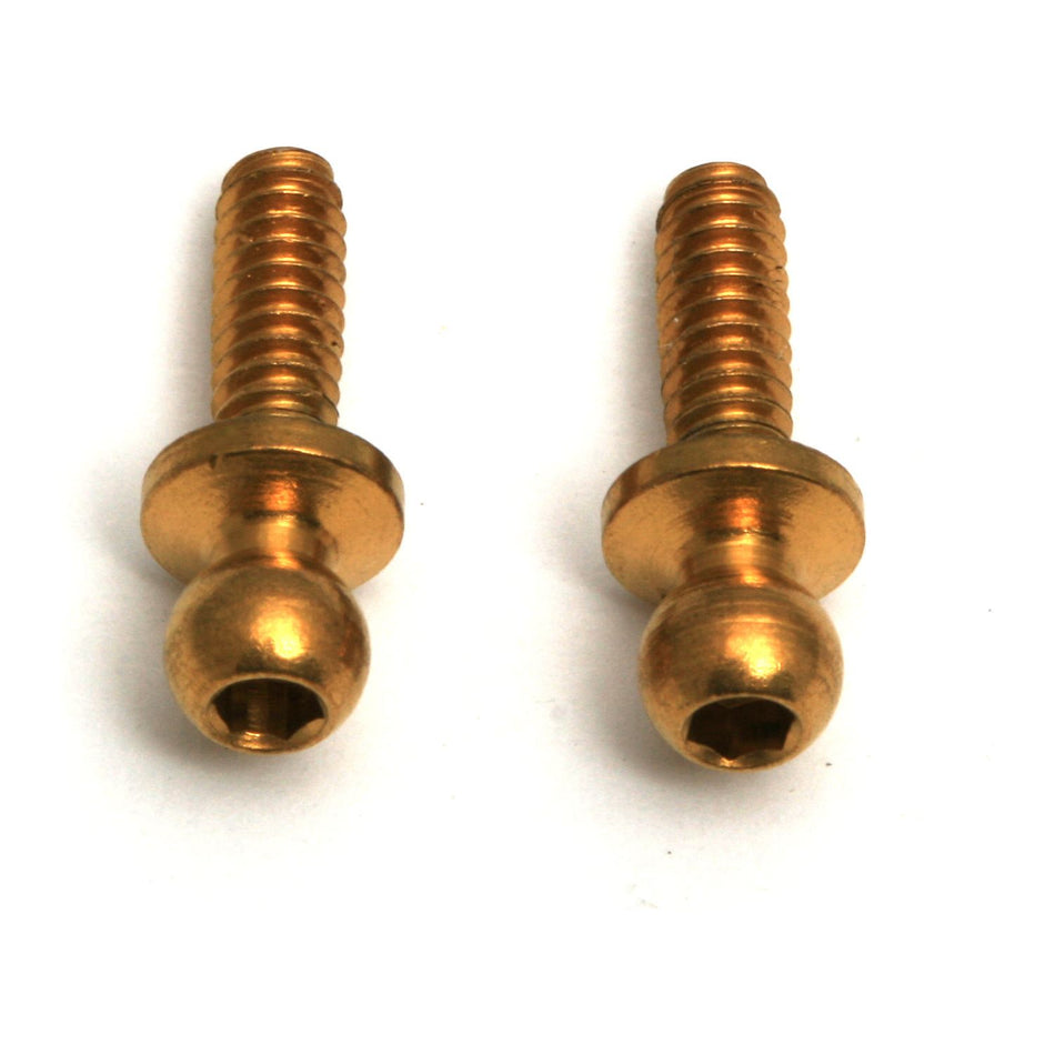 Team Associated FT Ti Nitride Ballstuds 4-40x.30, Short Neck 9799
