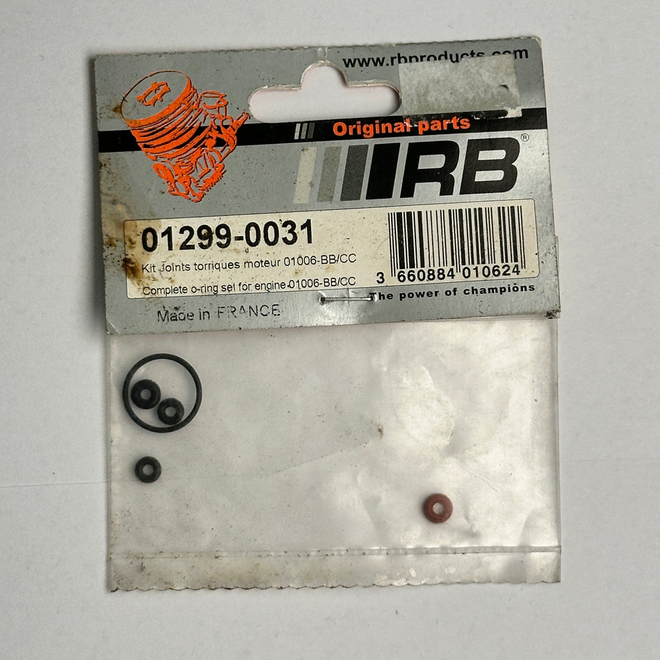 RB 01299-0031 o-rings set for 01006-BB/CC Nitro Part [Scratch & Dent]
