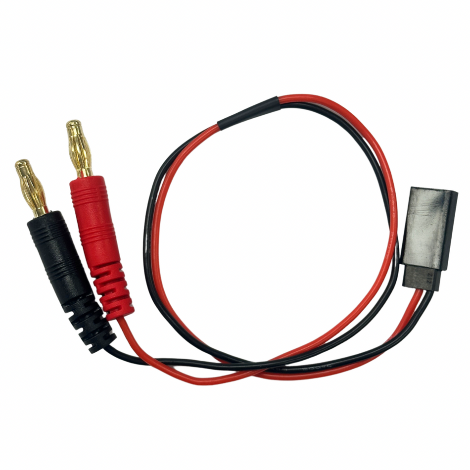 OZRC Futaba Charge Cable to 4mm Banana Bullets 30cm