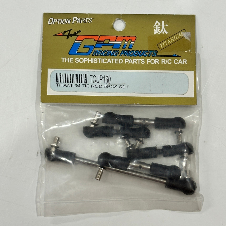GPM TCUP160 Cup Racer Titanium Tie Rod 5pcs Set [Scratch & Dent]