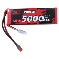 ACE Power 3S 5000mAh 50C LiPo Deans Soft Case ACE5000SC503SDEAN