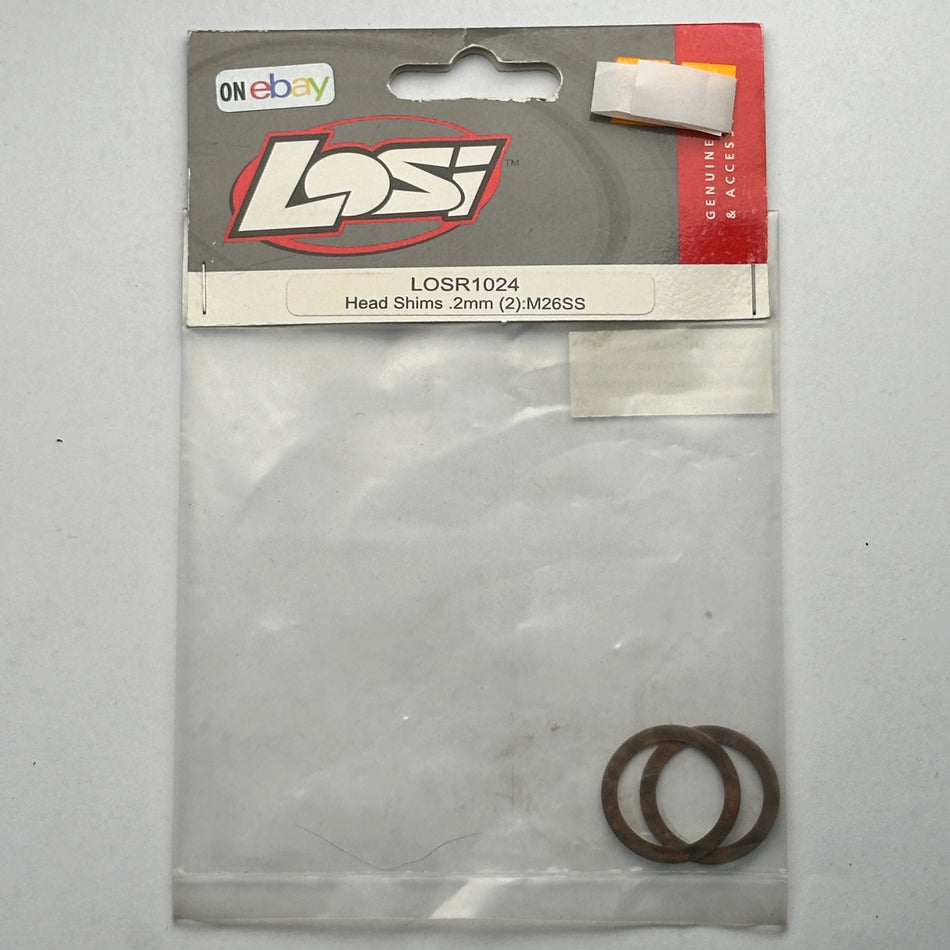 Losi LOSR1024 Head Shims .2mm 2pcs M26SS Nitro Part [Scratch & Dent]