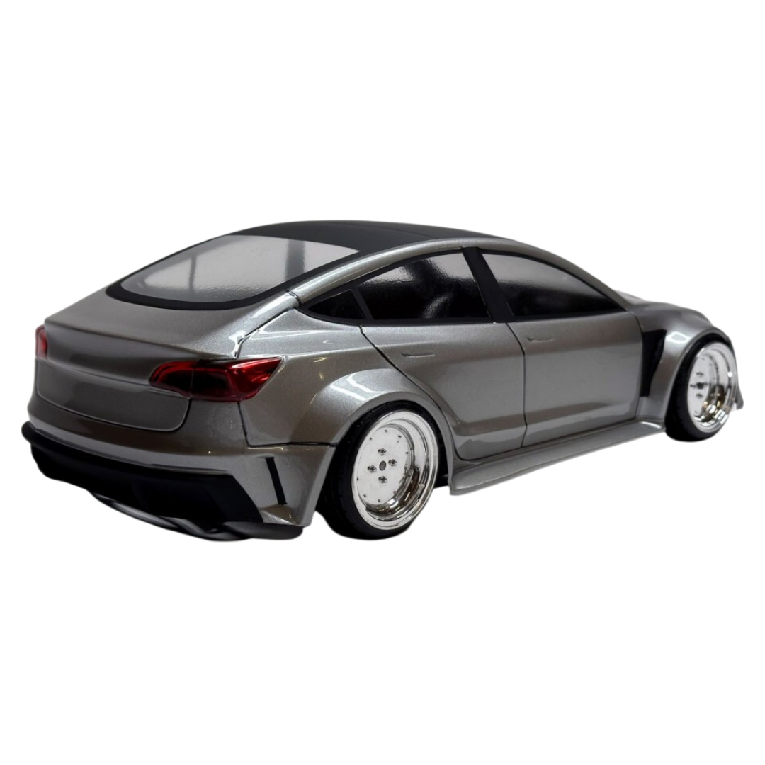 APlastics Tesla Model 3 Widebody Clear Unpainted 1/10 RC Body Shell TS ...