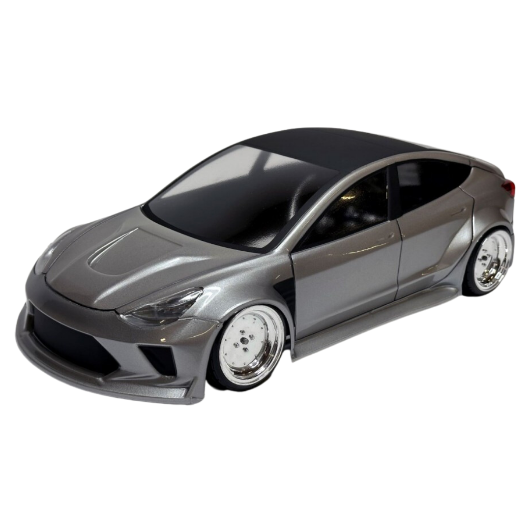 APlastics Tesla Model 3 Widebody Clear Unpainted 1/10 RC Body Shell TS ...