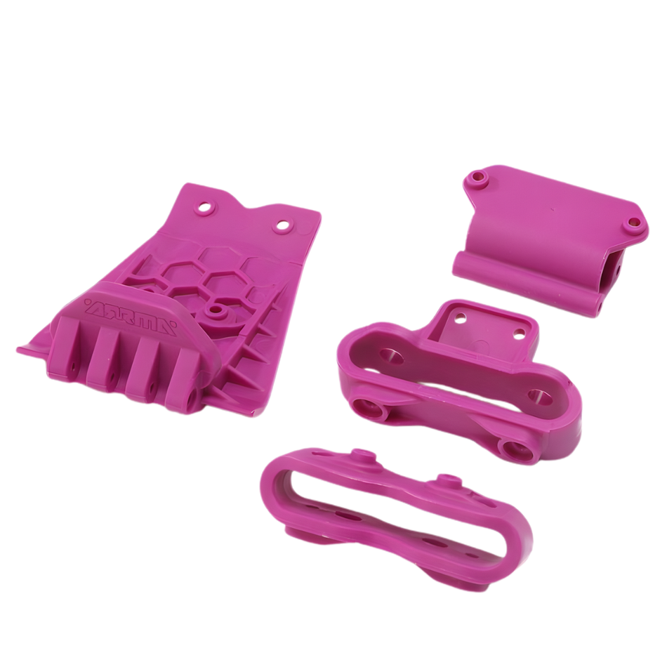 ARRMA Lower Skid and Bumper Mount Set Purple Suits 1/8 ARA320769
