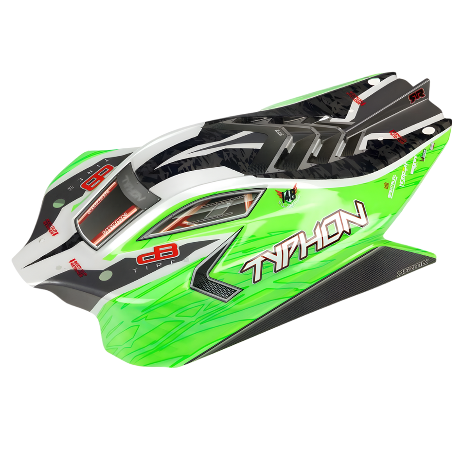 ARRMA Painted Trimmed Body Green TYPHON 4X4 BLX 1/8 ARA402272