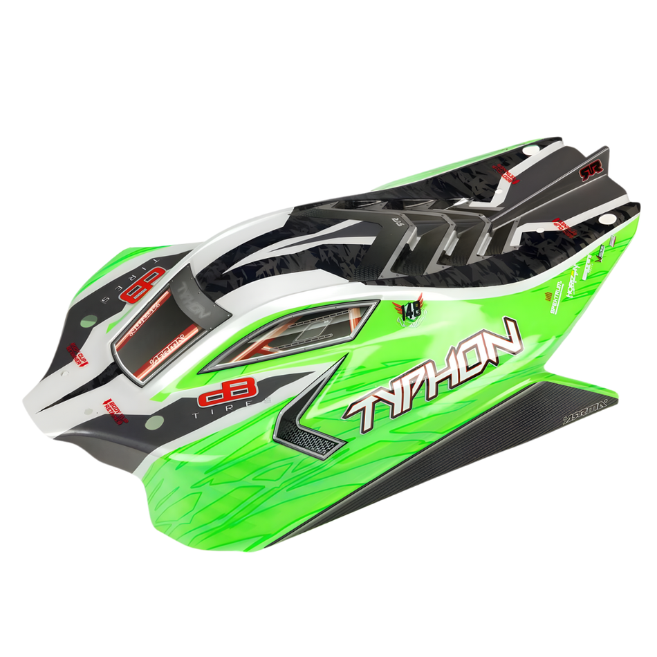 ARRMA Painted Trimmed Body Green TYPHON 4X4 BLX 1/8 ARA402272