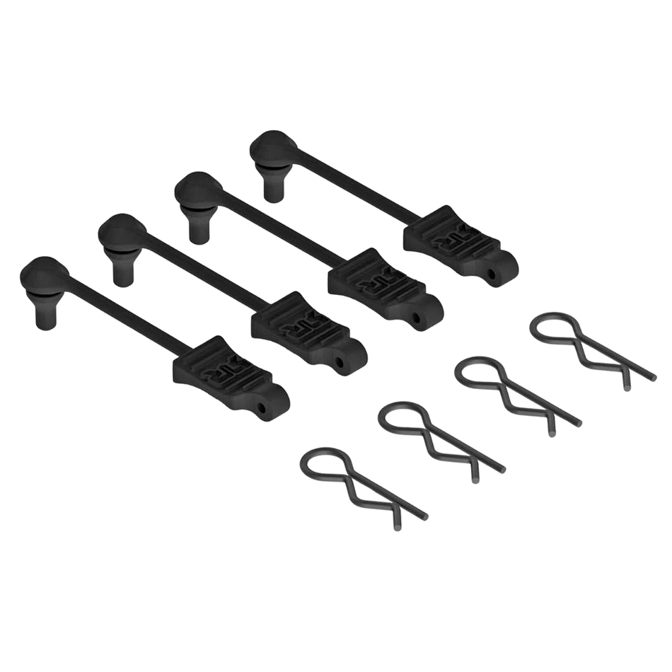 ARRMA Body Clip Retainer 1/10 Scale Black 4pcs AR390165