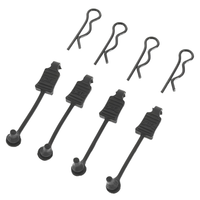ARRMA Body Clip Retainer 1/8 Scale Black 4pcs AR390178