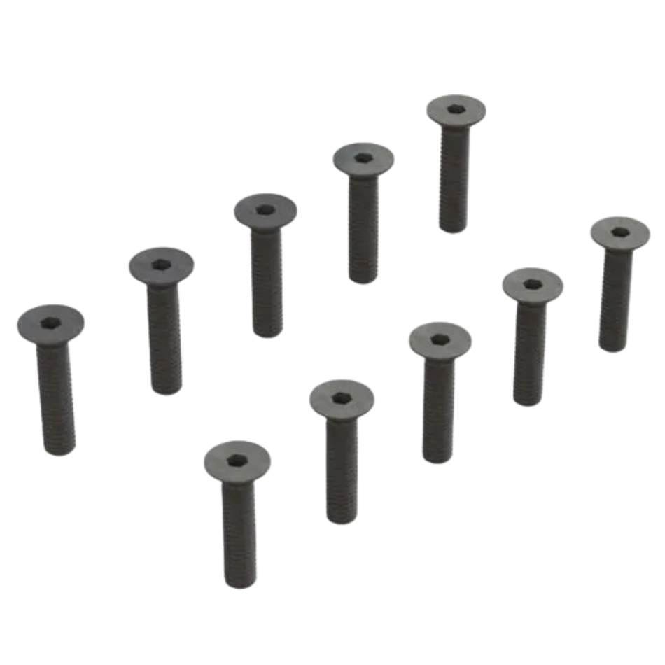 ARRMA Flat Head Hex Machine Screws M3.5x16mm Steel Pack of 10 ARA703016