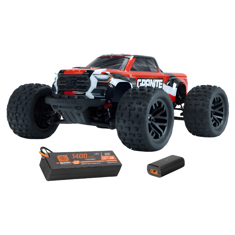 ARRMA Granite GROM 4X4 1/18 RTR Monster Truck Red ARA2102T2