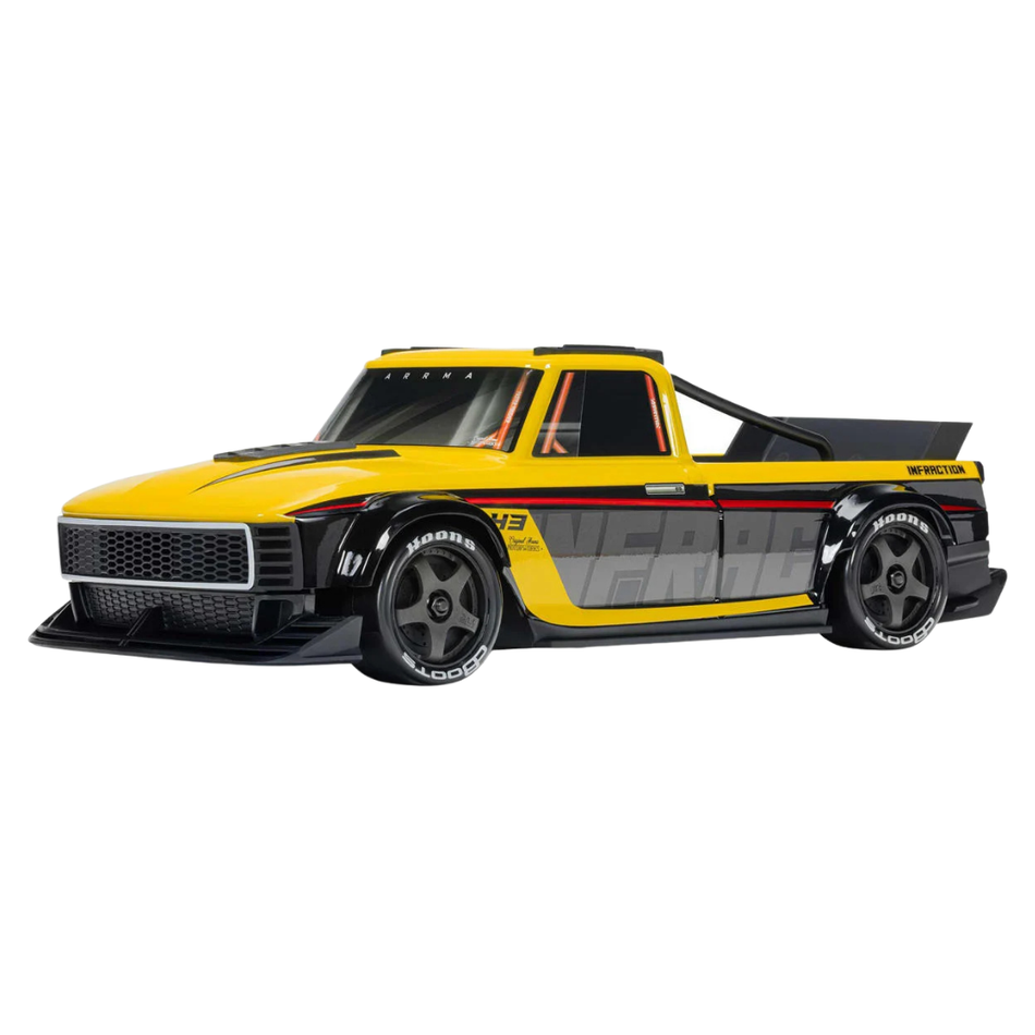 ARRMA INFRACTION GROM 3S BLX 1/12 4WD RTR Brushless Street Bash Truck Yellow/Black ARA2315ST2