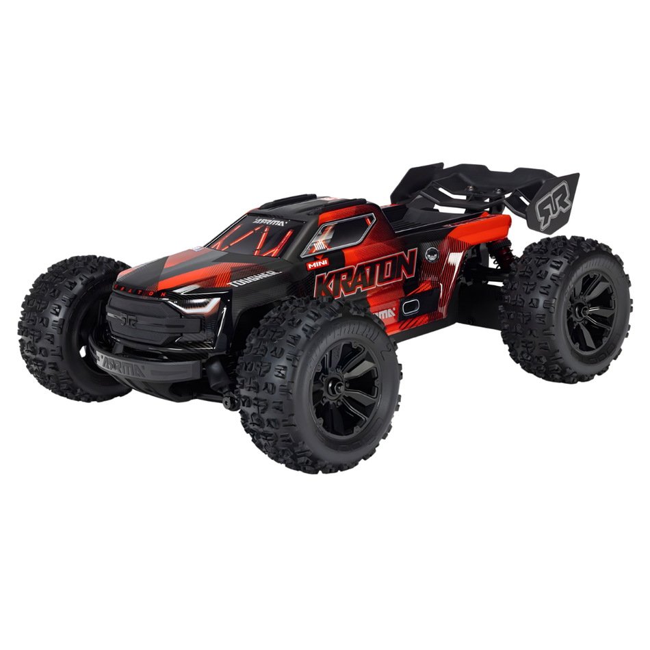 ARRMA Mini Kraton 3S BLX RC Monster Truck 1/16 4X4 RTR Black/Red ARA2508T1
