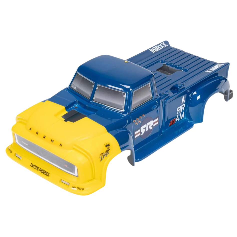 ARRMA NOTORIOUS 6S BLX V6 Stunt Truck Body 1/8 Blue Yellow ARA-1542