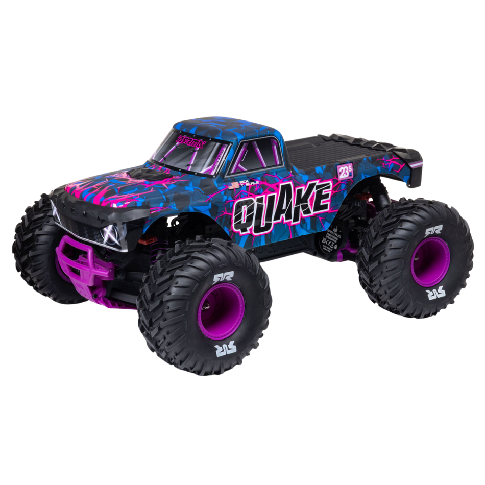 ARRMA Quake 223S BLX 1/10 2WD Monster Truck Purple 3537T3