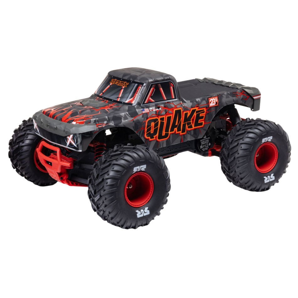 Arrma Quake 223S BLX 1/10 2WD RTR Monster Truck Red 3537T1