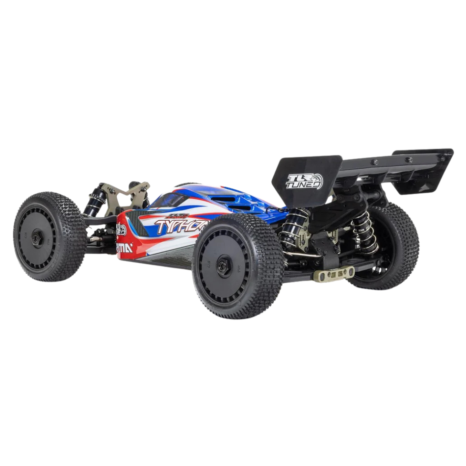 ARRMA TLR Tuned TYPHON 6S 4X4 1/8 Brushless Race Buggy RTR Red Blue ARA8406