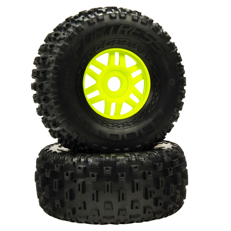 ARRMA Mojave dBoots Fortress Tyre Wheel Set Green 17mm 550068