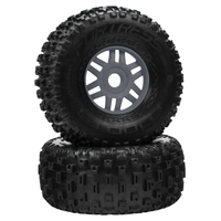 ARRMA dBoots Fortress Wheels Tyres 17mm Gun Metal Mojave 2pcs AR550069