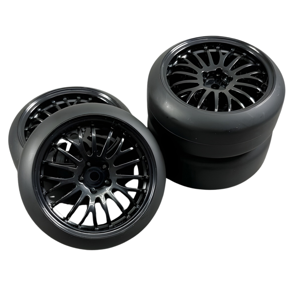 Absima 1/10 Drift Wheel Set The Pimp Black 4pcs AB2510052
