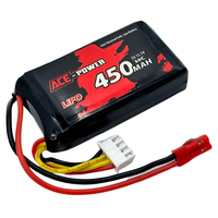 Ace Power 11.1V 450mAh 3S 30C LiPo Battery JST Plug ACE450SC303SJST