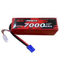 Ace Power 6S 22.2v 7000mAh 90C LiPo Battery Soft Case EC5