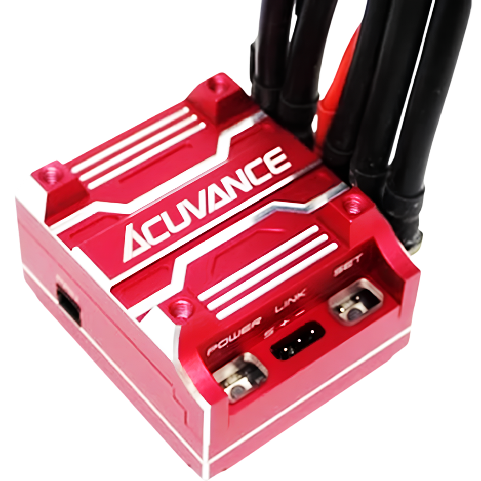 Acuvance XARVIS XX Sensored Brushless 1/10 RC Drift ESC Red XARVIS-XX/RD