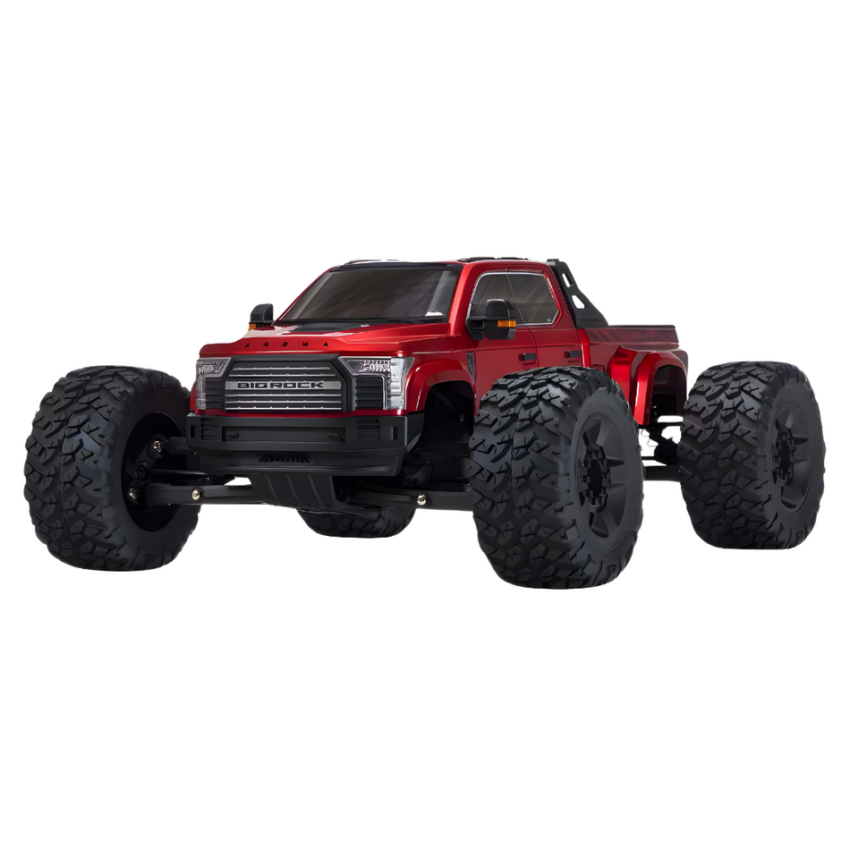 Arrma Big Rock 6S 4WD BLX 1/7 RC Monster Truck RTR, Red, ARA7612T2