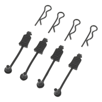 Arrma Body Clip Retainer 1/8 Scale Black (4), AR390178