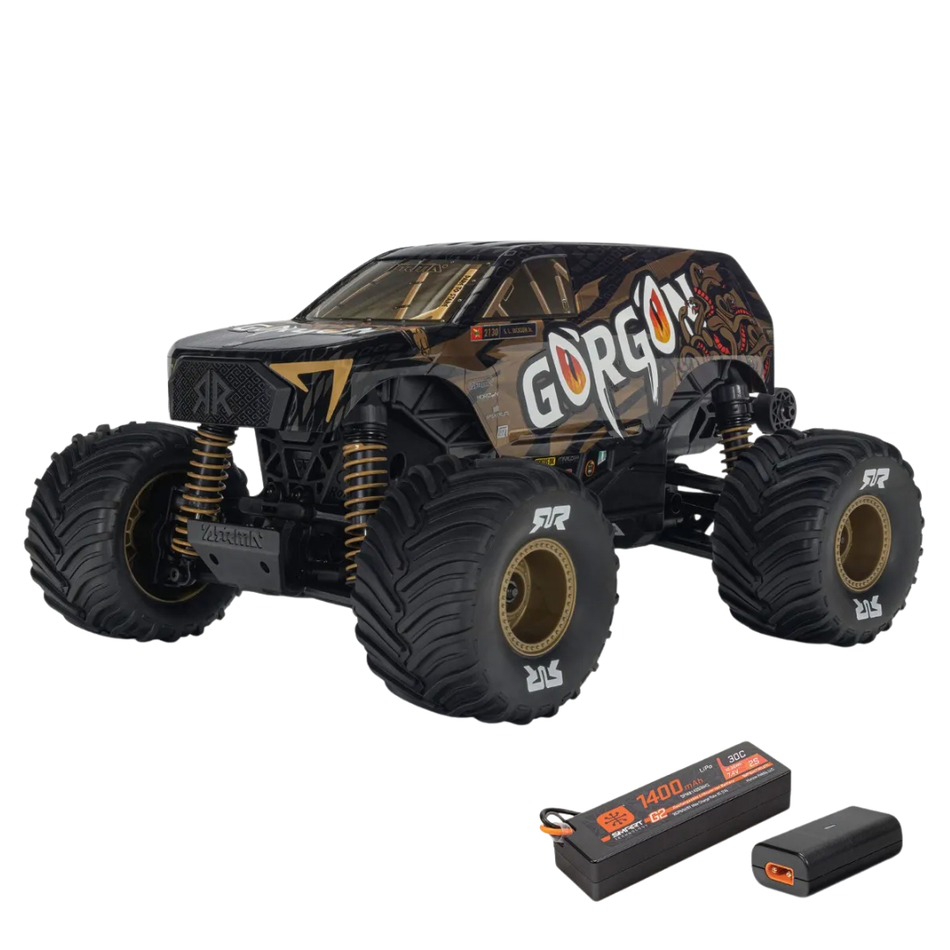 Arrma Gorgon Grom 1/16 4X4 RTR RC Brushed Monster Truck Bronze ARA2130T3