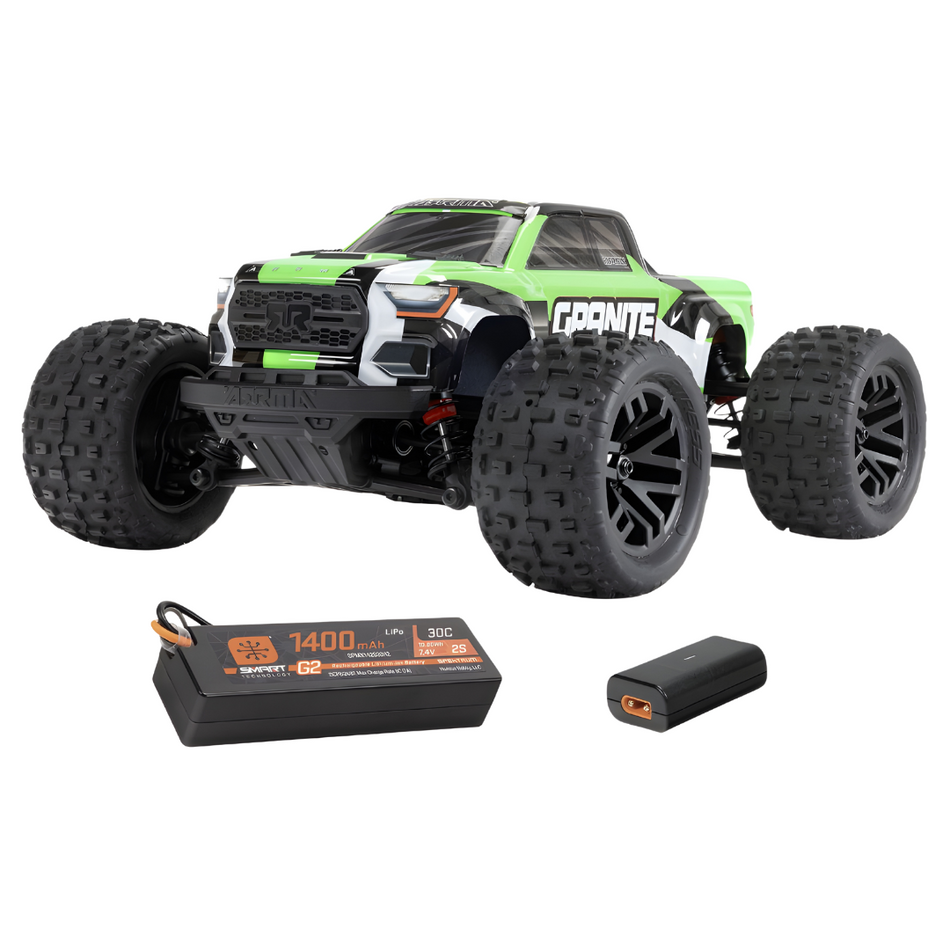 Arrma Granite Grom 1/18 4x4 RTR RC Monster Truck, Green ARA2102T3