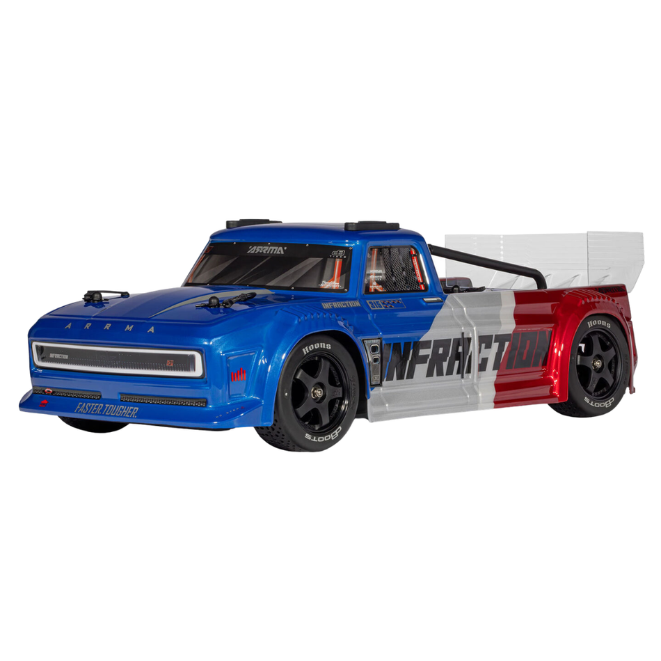 Arrma Infraction 223S BLX 4X4 RTR Brushless Street Truck Blue/Red ARA4315V4T1