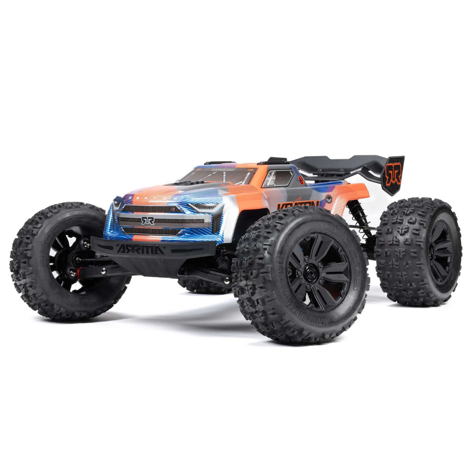 Arrma Kraton 6S BLX 4X4 1/8 Speed Monster Truck RTR Orange/Blue ARA8608V6T1