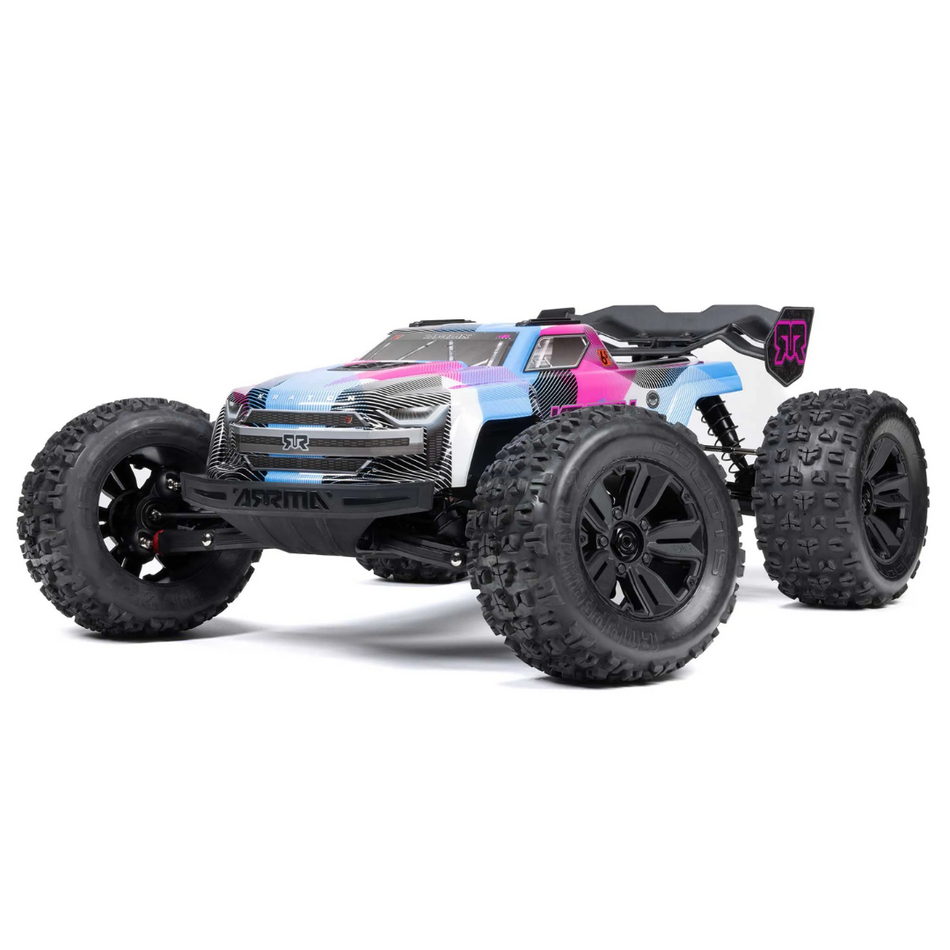 Arrma Kraton 6S BLX 4X4 1/8 Speed Monster Truck RTR Pink/Blue ARA8608V6T2