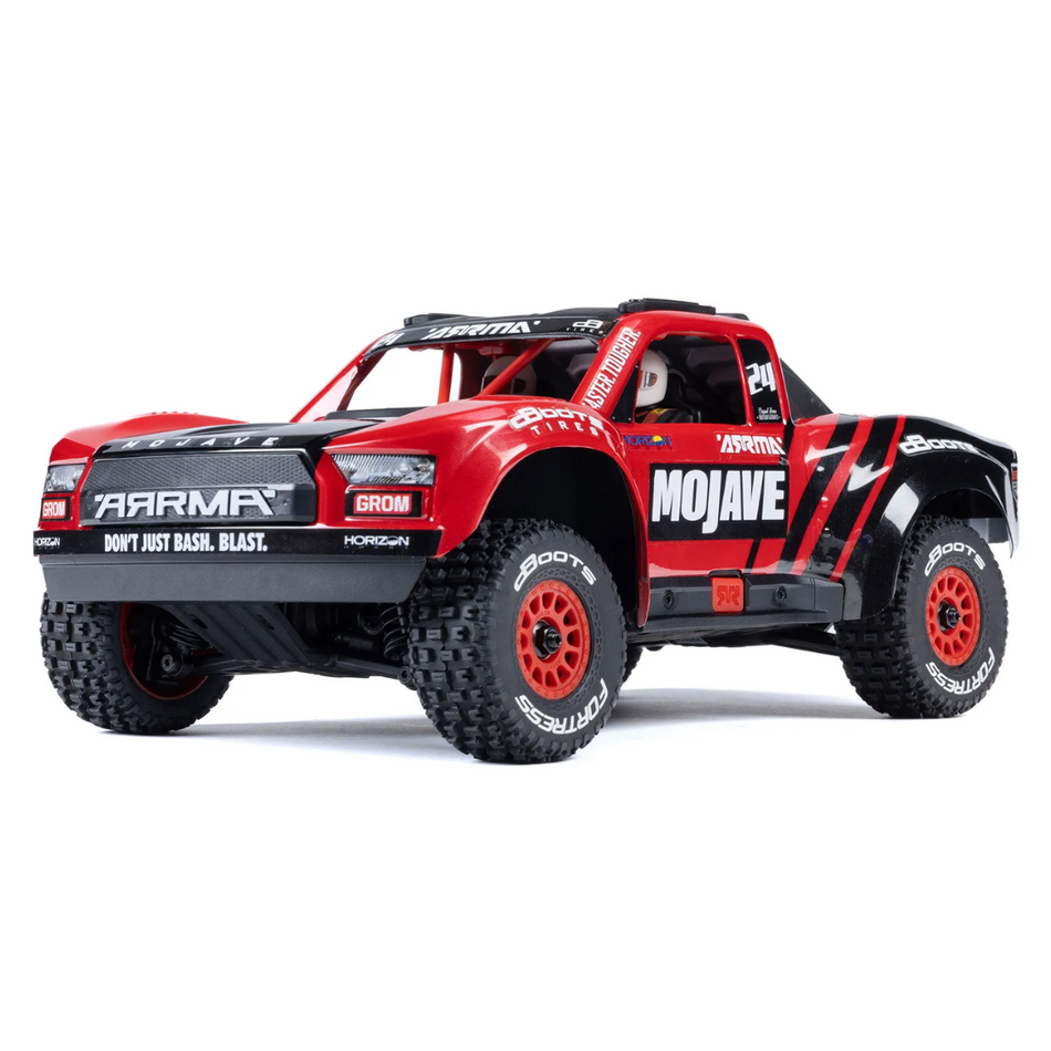 Arrma Mojave Grom 1/18 4X4 Desert Truck RC RTR Red/Black ARA2104T1