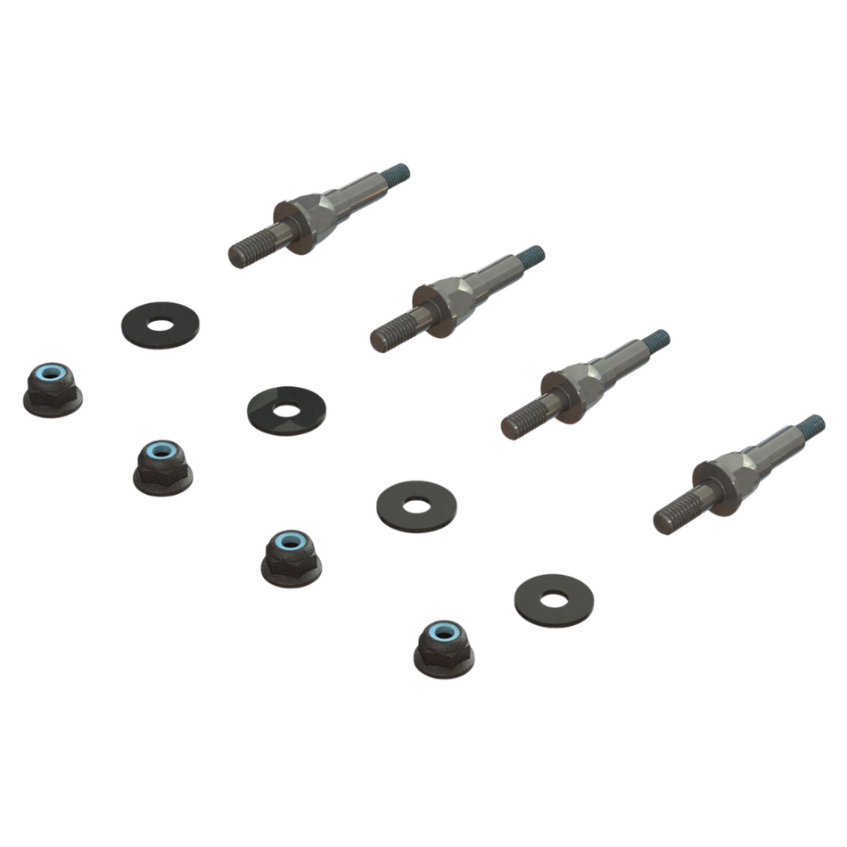 Arrma V2 Shock Standoff 4pcs Kraton 6S EXB Heavy-Duty Upgrade ARA330816