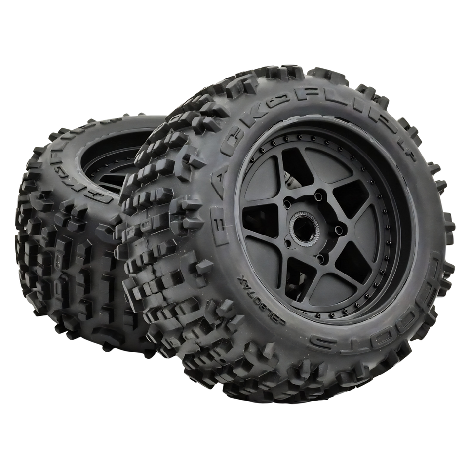 Arrma dBoots Backflip LP 3.8 Pre Mounted Tyres Wheels 17mm 4S 2pcs AR550050