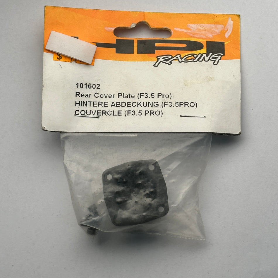 HPI Racing 101602 Rear Cover Plate F3.5 Pro Nitro Part [Scratch & Dent]