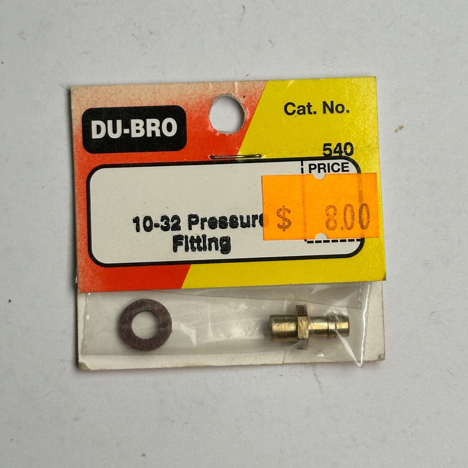 Dubro 540 10-32 Presssure Fitting Nitro Part [Scratch & Dent]