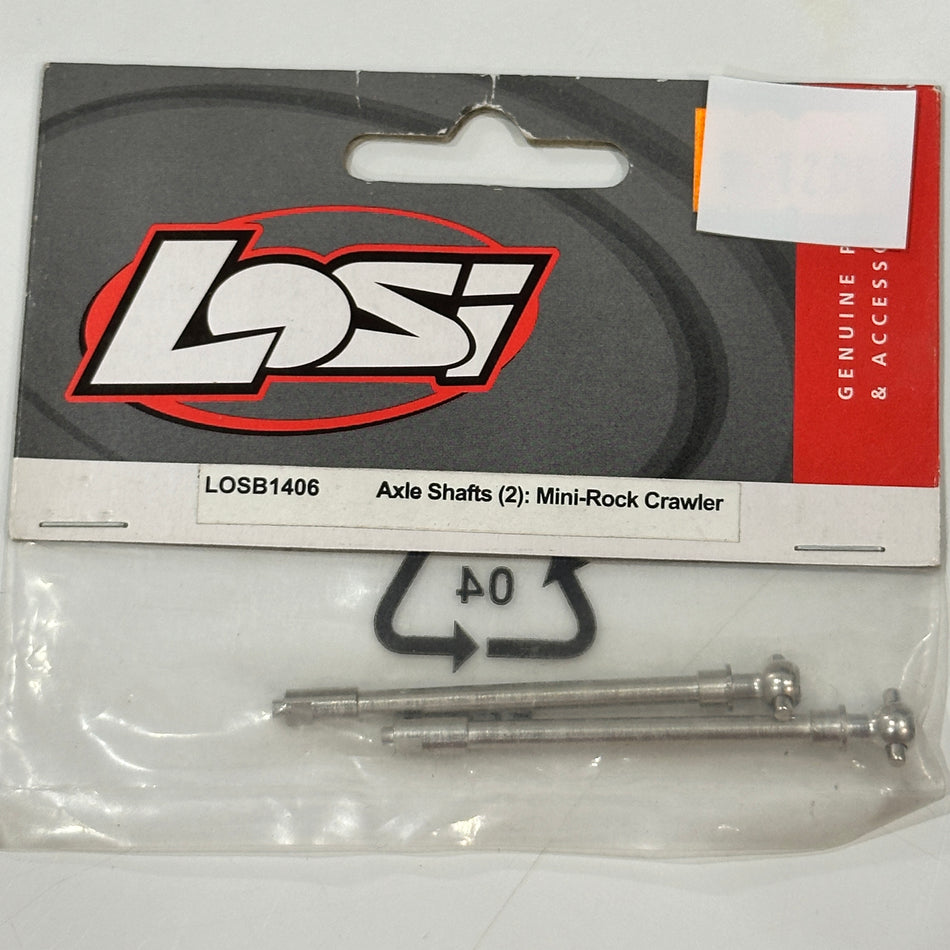 LOSI LOSB1406 Mini Rock Crawler Axle Shafts 2pcs [Scratch & Dent]