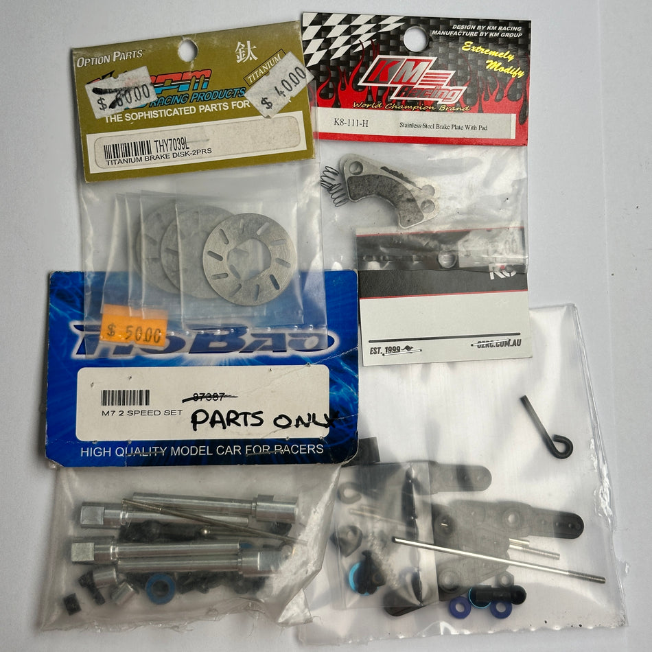 BUNDLE Brake Disk Plates Linkage Nitro Part [Scratch & Dent]