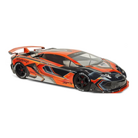 Bittydesign 1/7 RC Lamborghini Aventador Jota Unpainted Body Shell w/ Decals (Clear) BDGT7-JTA