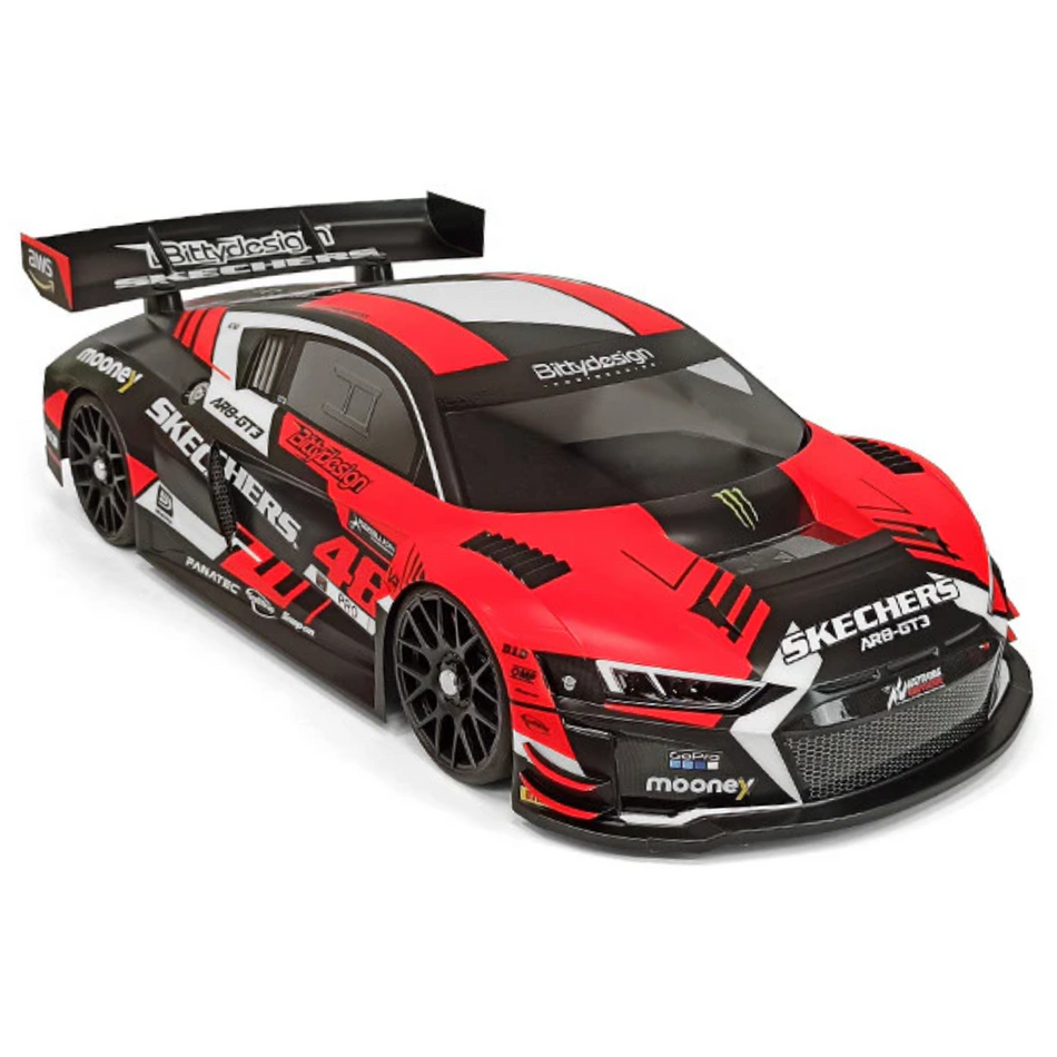 Bittydesign Audi R8 1/8 GT Clear Body 360MM Long WB (LWB) 1.5mm Thick AR8-GT3