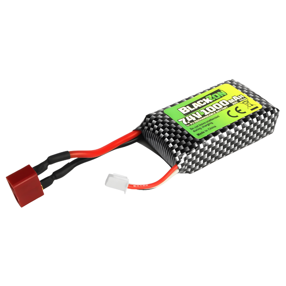 Blackzon 1000mAh 7.4V Lipo Battery Pack w/ Deans Plug 540223