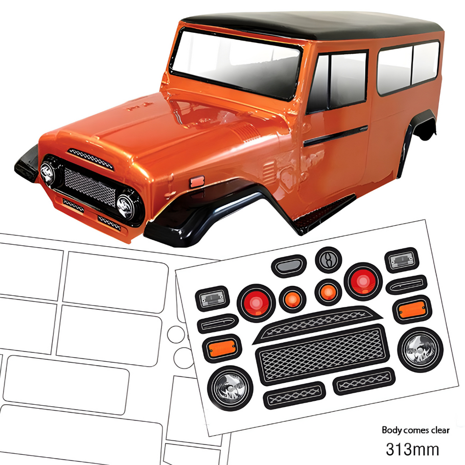 BodyWorx Toyota 1970 FJ Landcruiser 1/10 RC Clear Body BWX-CB040